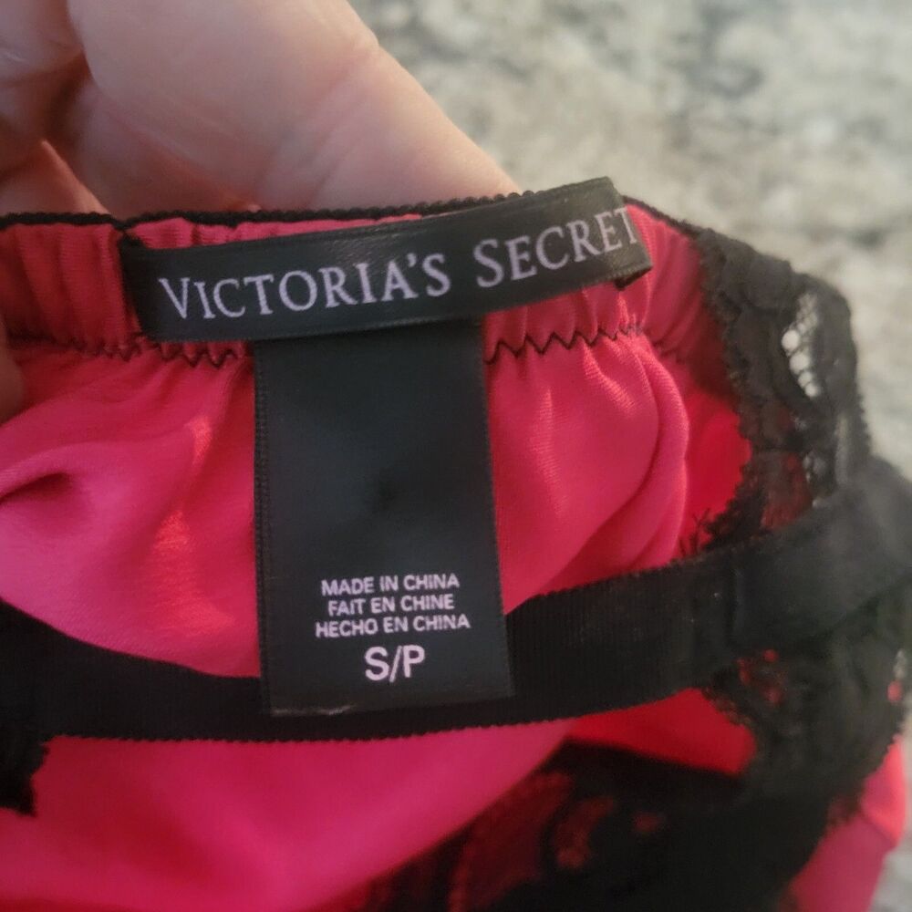 Victoria's Secret Womens Red Satin Babydoll Lingerie Size Small S - Picture 4 of 5